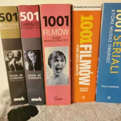 Książki z serii "1001 filmów które trzeba obejrzeć" i "1001 seriali które musisz zobaczyć".
