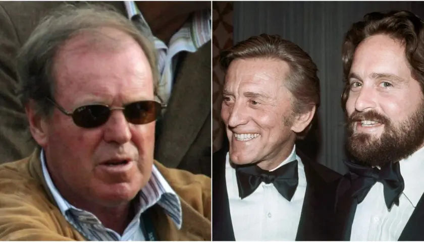 Kirk Douglas, którego kirk douglas polskie korzenie, z synem Michaelem.