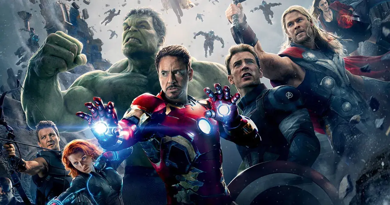 Kapitan Ameryka filmu i Avengers w akcji. Hulk, Iron Man, Thor, Czarna Wdowa i Hawkeye walczą z wrogami.