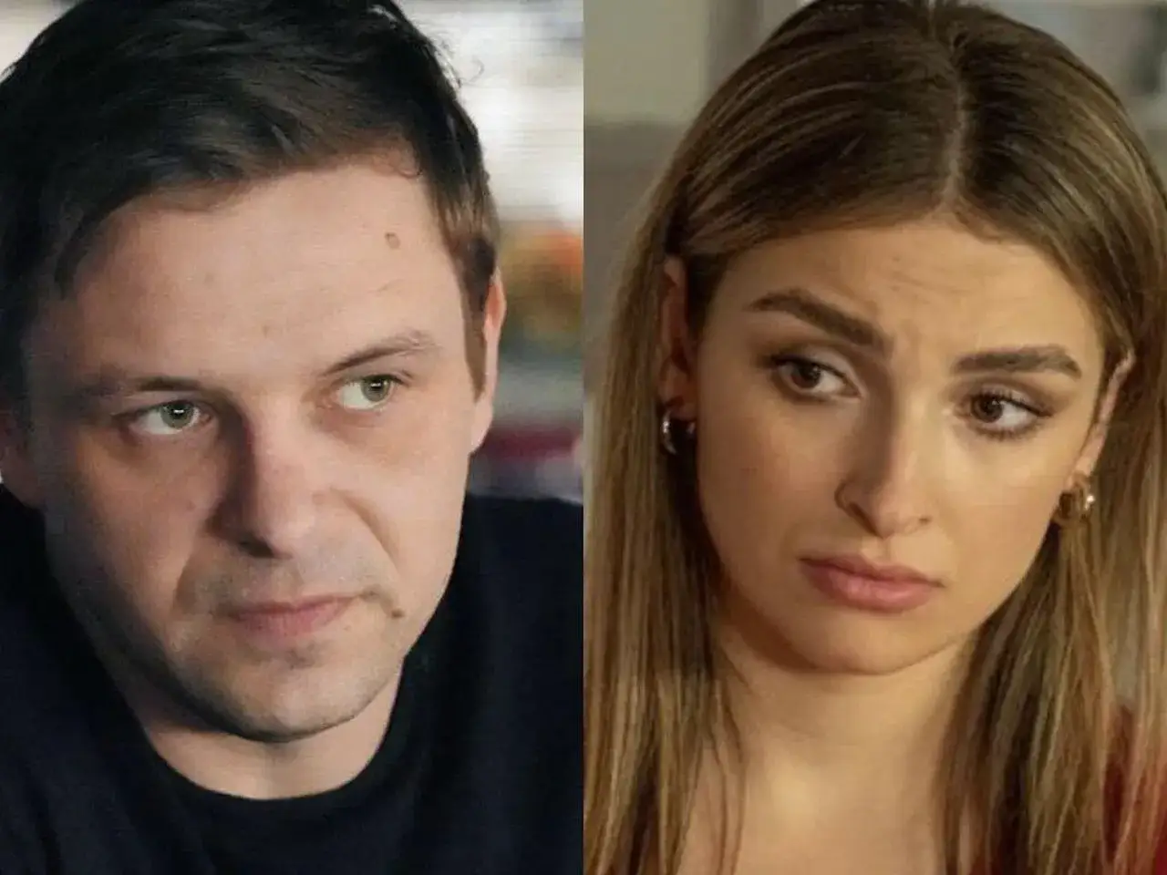 Mężczyzna zamyślony, obok kobieta z wyrazem smutku. Czy to oni, kto odszedł z barw szczęścia?